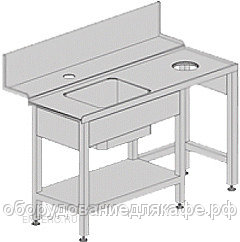Стол для посудомоечной машины Kromo K8-SX левый