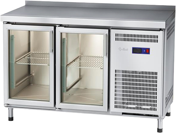 Стол морозильный Abat СХН-60-01 (дверь-стекло, дверь-стекло, борт)