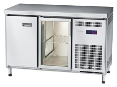 Стол холодильный Abat СХС-70-01 (1 дверь-стекло, 1 дверь-металл, без борта)