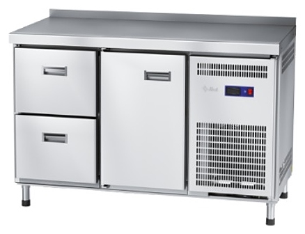 Стол холодильный Abat СХС-60-01 (дверь, ящики 1/2, борт)