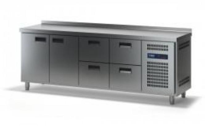 Стол холодильный ТММ СХСБ-2/2Д-4Я (2280x600x870)