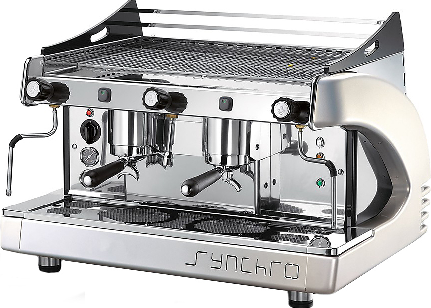 Кофемашина Royal Synchro 2GR Semiautomatic Boiler 11LT серебристая