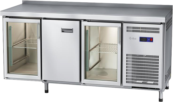 Стол морозильный Abat СХН-70-02 (1 дверь-стекло, 1 дверь, 1 дверь-стекло, борт)