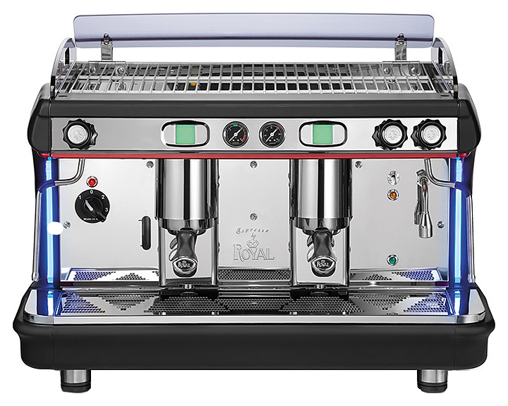 Кофемашина Royal Synchro T2 2GR Semiautomatic Boiler 11LT бело-голубая