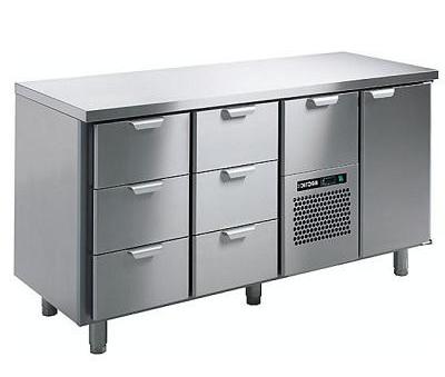 Стол холодильный Skycold CL-GNH-3-3-CD-1+SP18492+SP19503H40+SP18406-15(6)+SP18406(1)