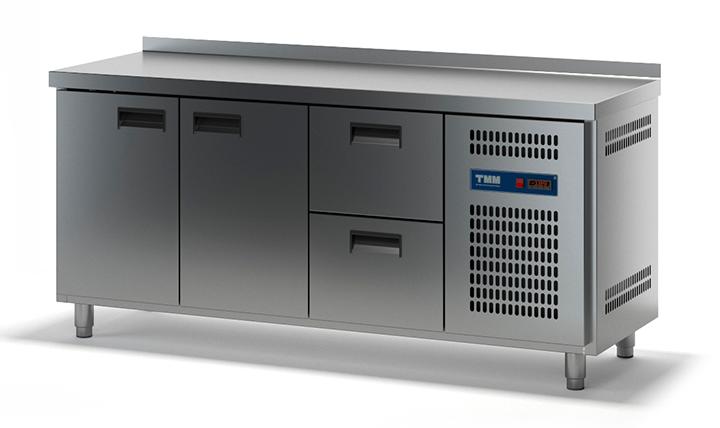 Стол холодильный ТММ СХСБ-2/2Д-2Я (1835x600x870)